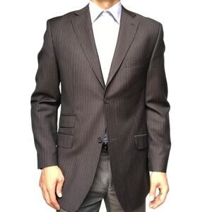 NWOT TED BAKER ENDURANCE Wool Pinstripe Blazer Pit 21 inches